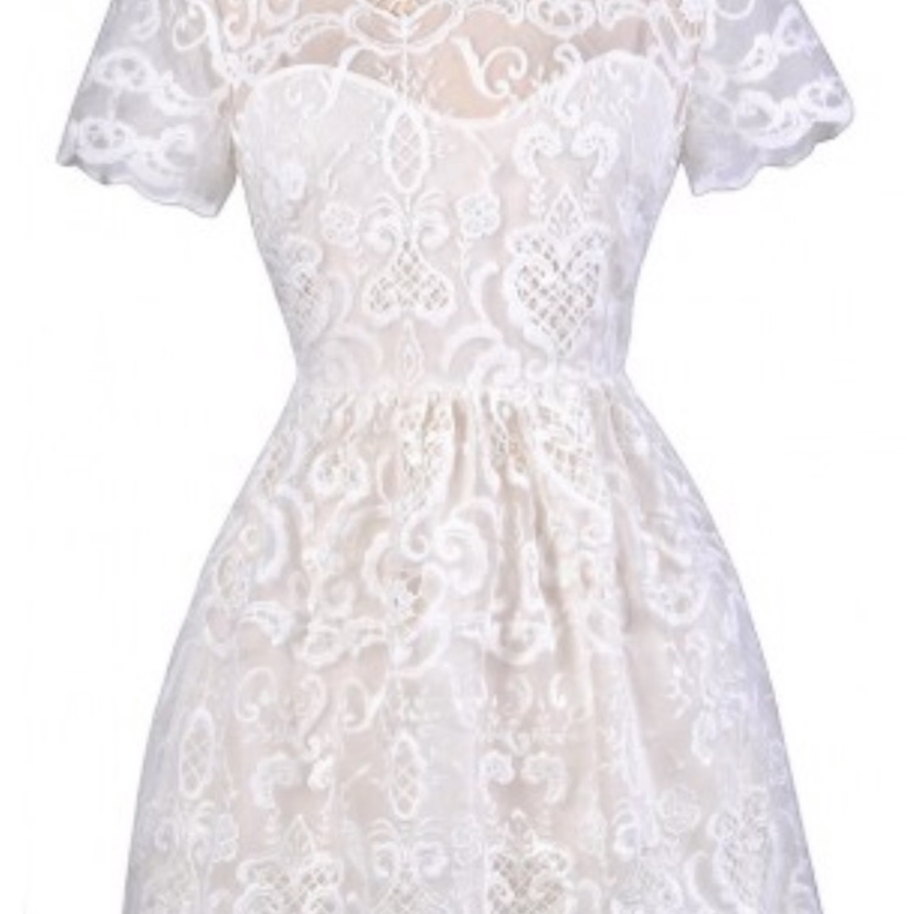 White dress size s